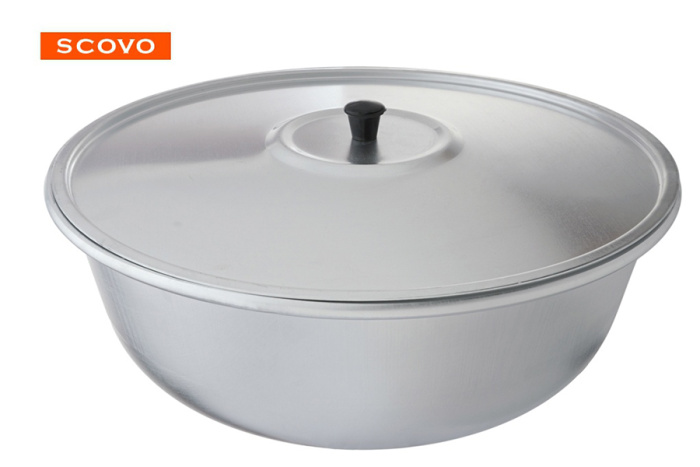 Миска (10,0л) МТ-037 с крышкой алюм.      1/6шт.     