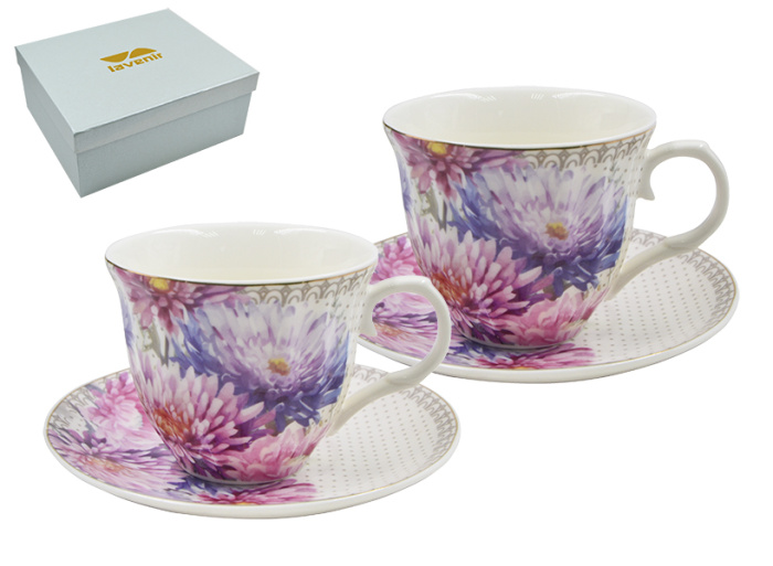 Набор в коробке (4 пр.) Lavenir 220 мл, 13,5 см, C03-443 4G фарфор   1/12шт.