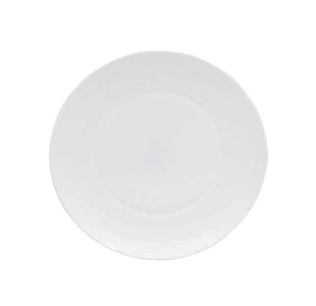Блюдо Lavenir HoReCa "Smooth" 25 см, 10" LSPF-100 WHITE стеклокерамика   6/36шт.
