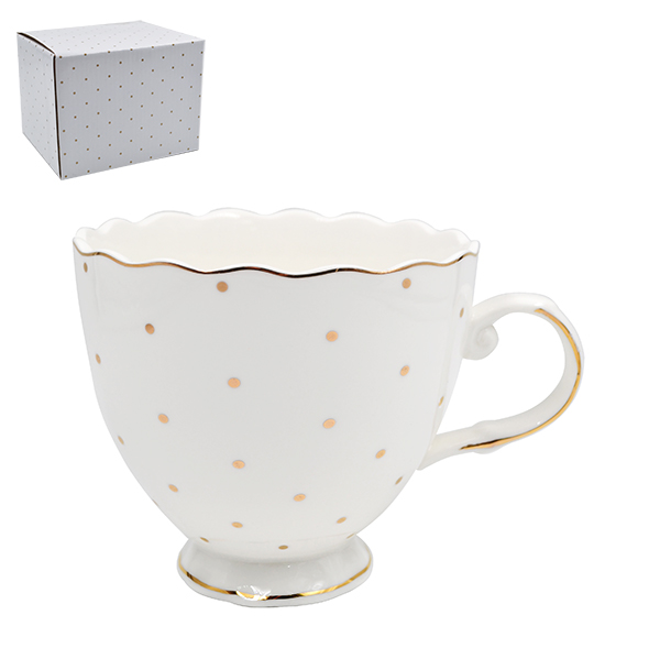 Кружка Lavenir серия "Праздничная" 480 мл, 11,5*10 см 440-220 в подар. уп., фарфор 1/36шт.