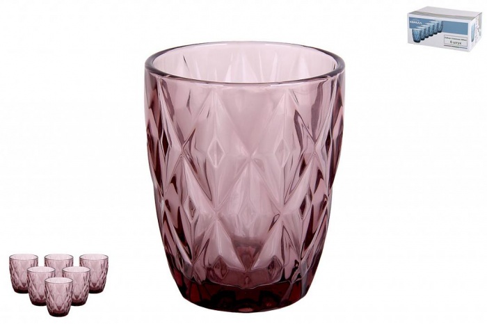 Набор стаканов (6шт.) GB2604D5209LJ Тебриз фиолетовый   1/12шт.