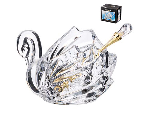 Икорница "Муза" с ложкой 355-273   1/48шт.