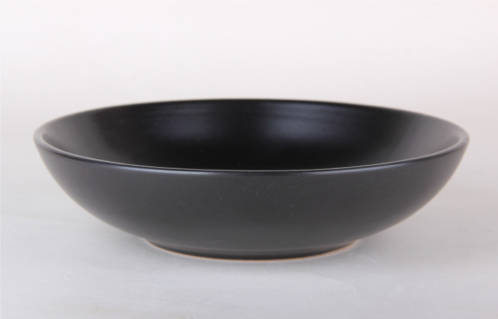 Тарелка "Sola black" PL0122-B (20см) глубок.     4/32шт.