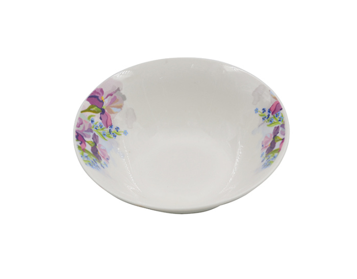 Салатник Lavenir "Ирисы" 190 мл, 12,5 см, сгк5-7943 гладкий край фарфор      12/96шт.