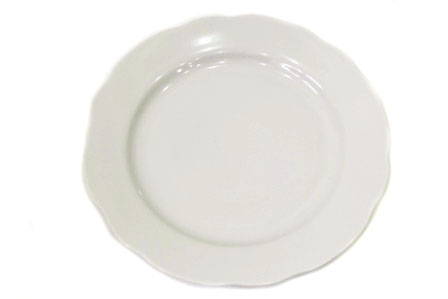 Блюдо 300 круглое Белое (03179) вырезной край     5шт.