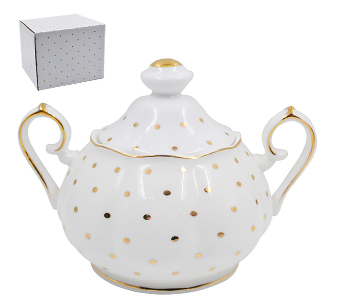 Сахарница Lavenir серия "Праздничная" 420 мл, 16*11 см, 440-207 фарфор      1/24шт.