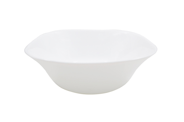 Салатник Lavenir HoReCa "Square soft" 490 мл, 15 см, 6" LFW-60 WHITE стеклокерамика    6/72шт.