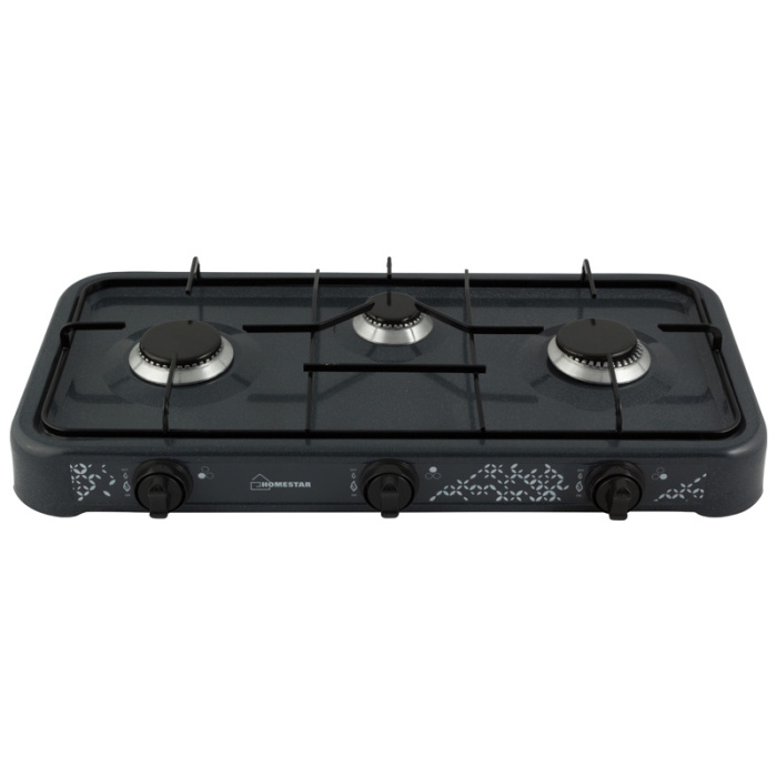Плита газовая "HomeStar" HS-1203 3-х конфорочная   1/4шт.