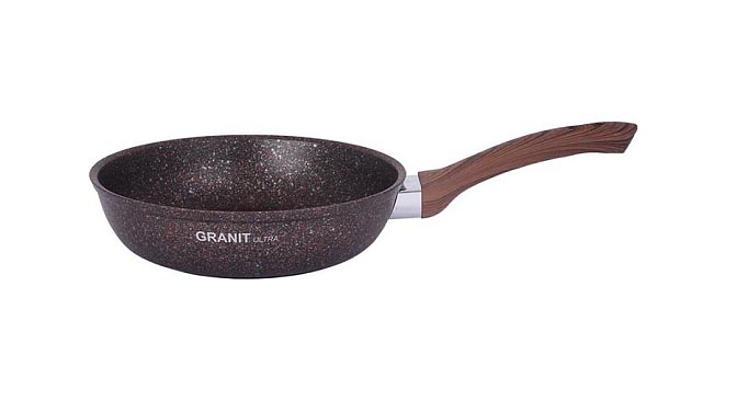 Сковорода (24/6,2см) сгаиш240а "Гранит ультра Индукционная  красный"    1/4шт.