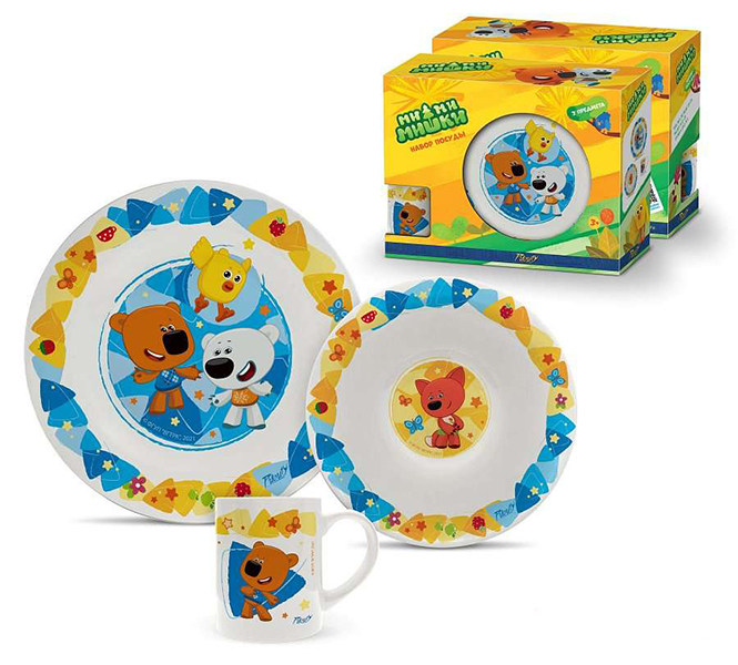 Набор детский (3пр.) "Ми-ми-мишки" КРС-1737   1/3шт.