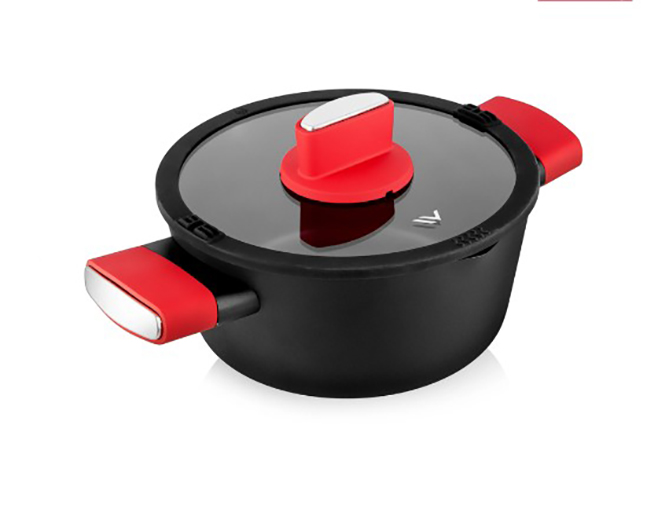 Кастрюля "Vensal Velour Rouge" VS1045 (2,3л)     1/6шт.