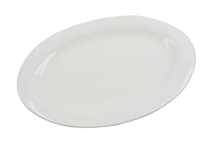 Блюдо овальное 25,5 см, 10" 111-125 эконом керамика      1/50шт.