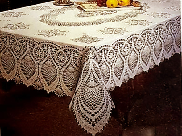 Скатерть "CROCHET" 43*55 (110*140см) 927 беж.   1/36шт.