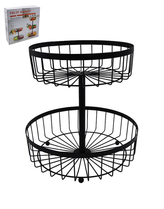 Ваза для фруктов 28,5*28/24 см, 108809 в подар. упаковке сталь 1/24шт.