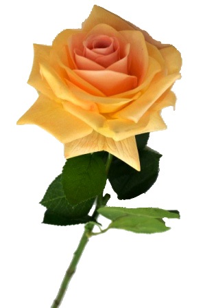 Цветок "Роза" 9115-14 (желтая) Р-14.3 (с эффектом натур. лепестков)                 1/240шт.