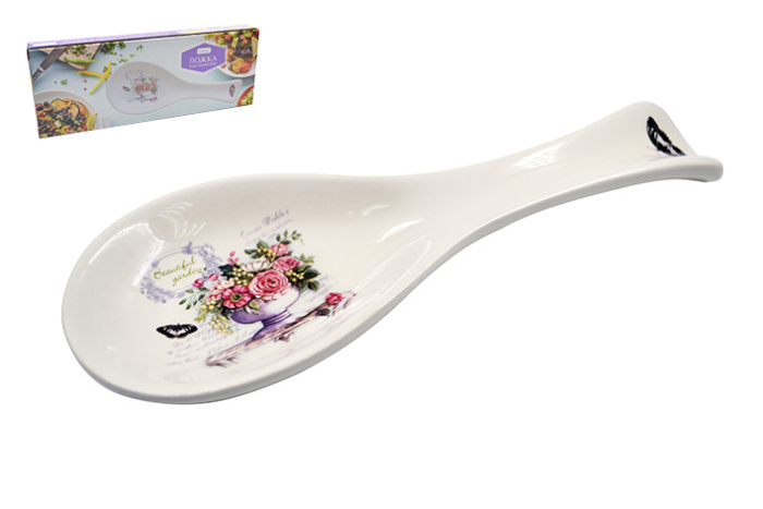 Ложка подстановочная Lavenir "Прекрасный сад" 25*9 см HC170-K48 доломит    1/72шт.