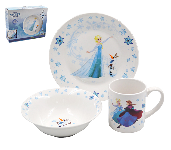 Набор детский (3пр.) "Холодное сердце" КРС-1855   1/3шт.