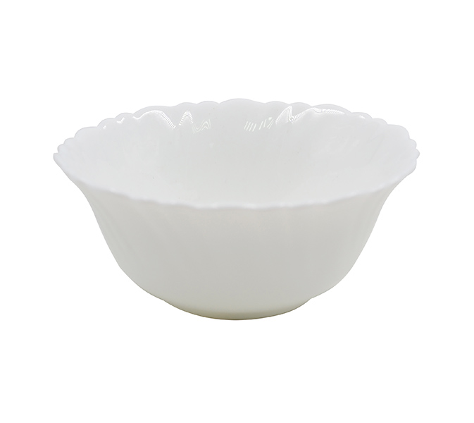 Салатник Lavenir HoReCa "Wave light" 150 мл, 10 см, 4" LHKW-40 WHITE стеклокерамика   6/96шт.