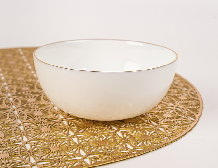 Салатник "Элегантность-Золотой ободок (Elegance-Golden Rim)" PO-720-GRE (12см) 6/48шт.