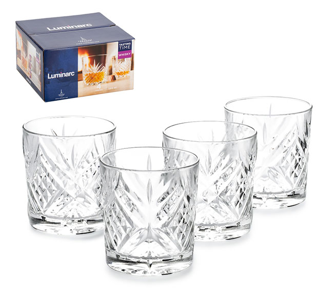Набор стаканов "Tasting Time Whiskey" (4шт.) P9244 (300мл)      1/4шт.