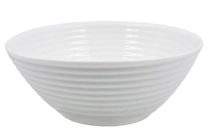 Салатник Lavenir HoReCa "Lines" 1100 мл, 20 см, 8" LWPA-80 WHITE стеклокерамика  1/10шт.