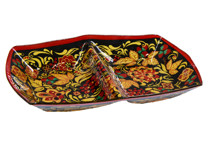 Менажница 2-х секц. Lavenir 28*20 см, S612011-Z316 стекло    1/12шт.