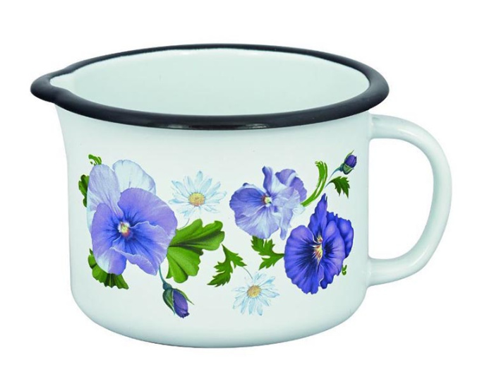Кружка (1,0л) С-0107БСЛ/4 "Анютины глазки"     1/8шт.
