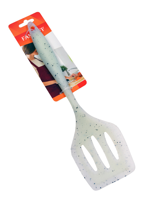 Лопатка с прорезями Fanhoff 29*7,5 см, 104263 силикон         1/240шт.