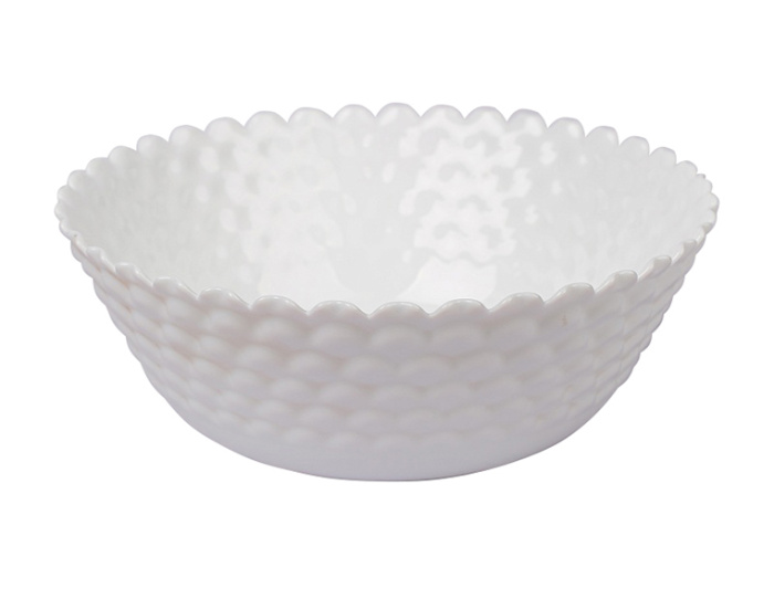 Салатник "White" PO-240P (25см)  4/12шт.