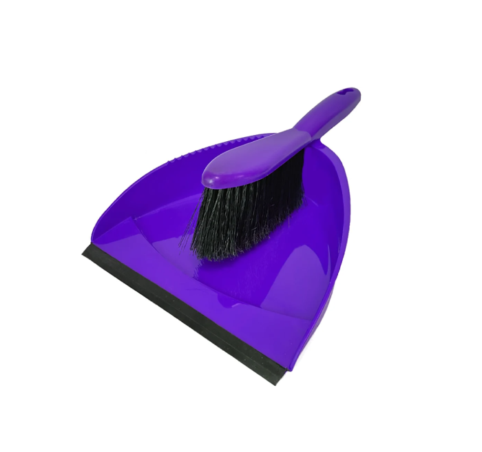 Совок+щетка сметка 962823 (МПл) фиолет.      1/25шт.