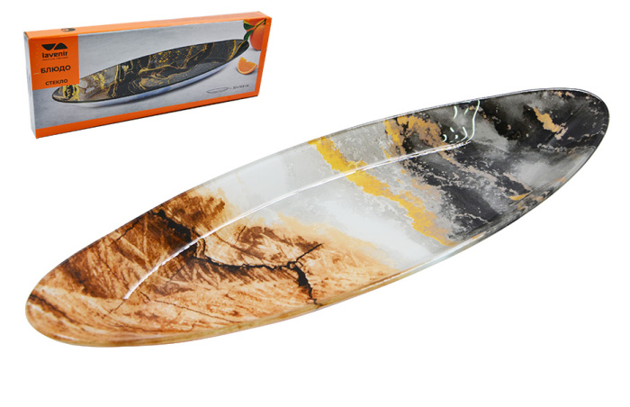Блюдо Lavenir 30*10,5 см, BT0012-DD285 стекло                       1/24шт.