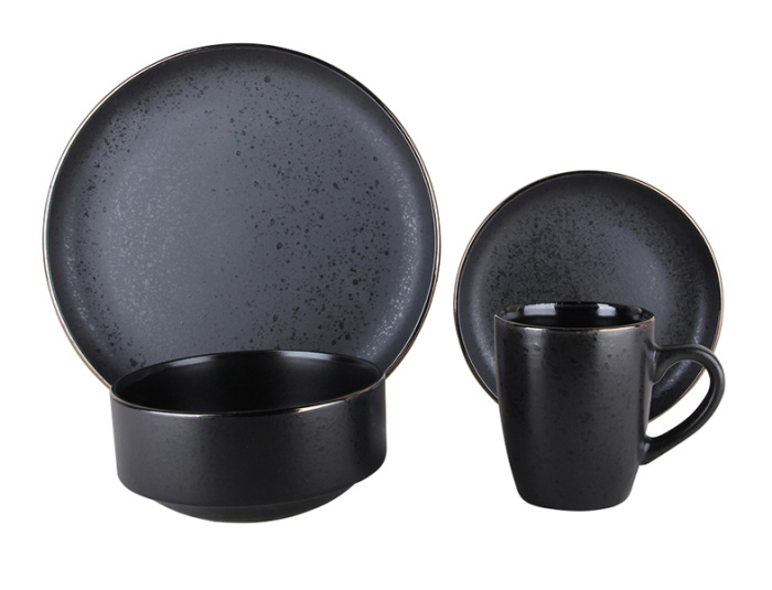 Столовый набор (16пр.) HMN231011A "Elite black"   1шт.
