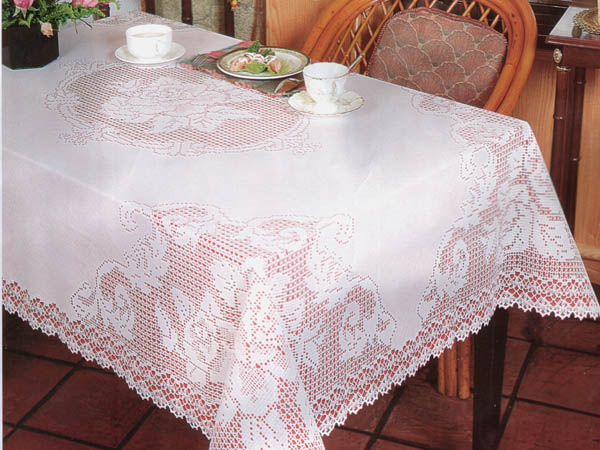 Скатерть "CROCHET" 30*48 (75*120см) S-312   1/96шт.
