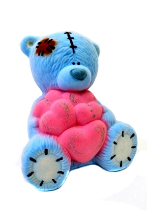 Копилка "Тедди" (7746) (флок) без уп. 1/30шт.