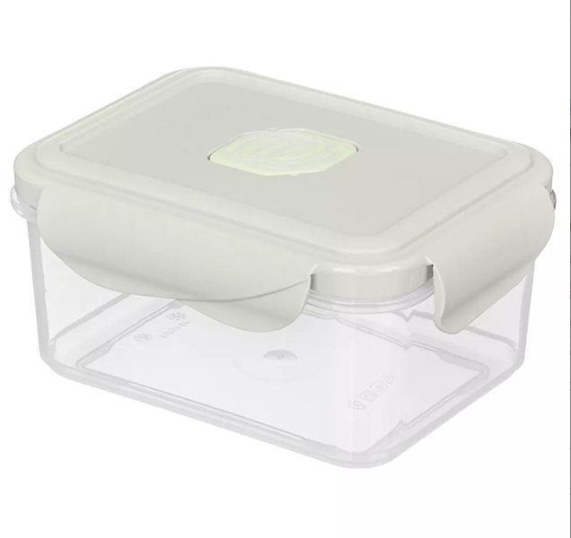 Контейнер герм. с клапаном "ECO STYLE" B3121230 (0,5л) прямоуг. светло-серый       1/24шт.