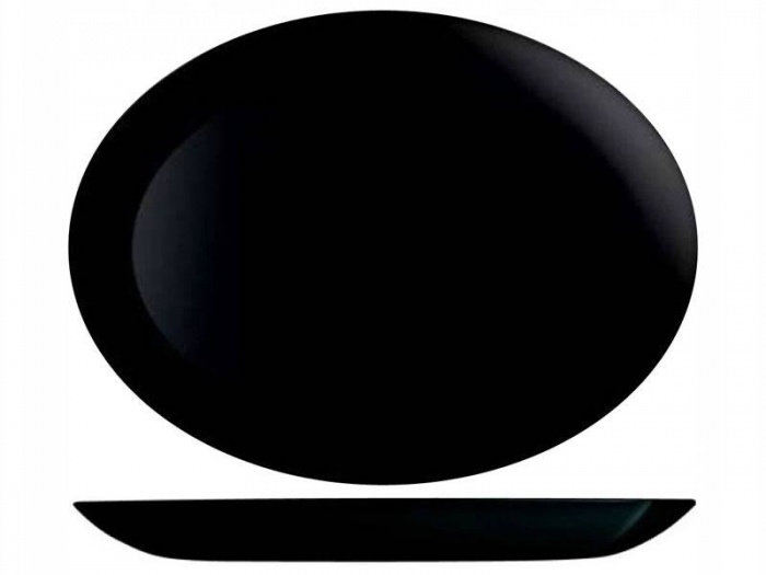 Блюдо овальное "Diwali Black" P0866 (71459) (33*25см)     1/12шт.