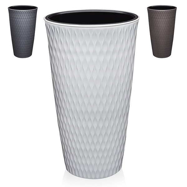 Кашпо "Керама" 664 (30л) (микс)       1/4шт.