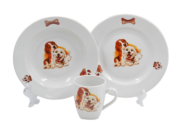 Набор детский (3пр.) Щенки (12380)  4шт.