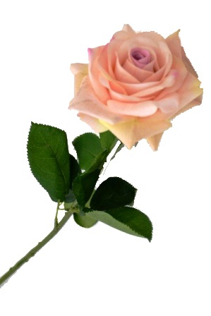 Цветок "Роза" 9115-14 (розоватая) Р-14 (с эффектом натур. лепестков)                  1/240шт.
