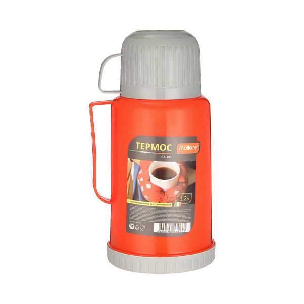 Термос со стекл. колбой (1,2л) 008235       1/12шт.