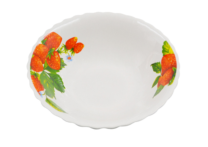 Салатник 7 "Клубника" свк7-7792 вырезной край       12/72шт.