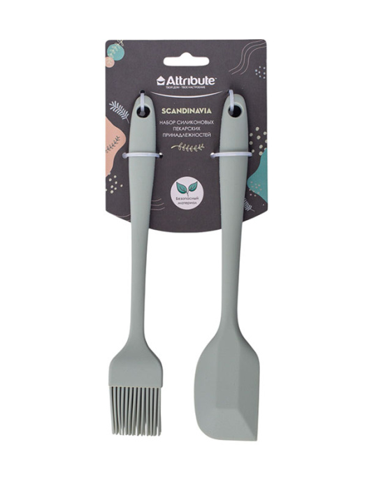 Набор пекарских принадлежностей SCANDINAVIA (2шт) ASK016 силикон микс          1/6шт.