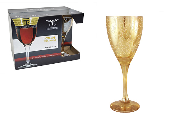 Набор фужеров "Твист" (6шт.) EC168-372/S "Ажур"   1/4шт.