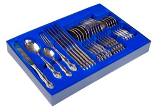 Набор стол. приборов (24пр.) СН-М-3ХР (М3) "Тройка" флок 1шт.