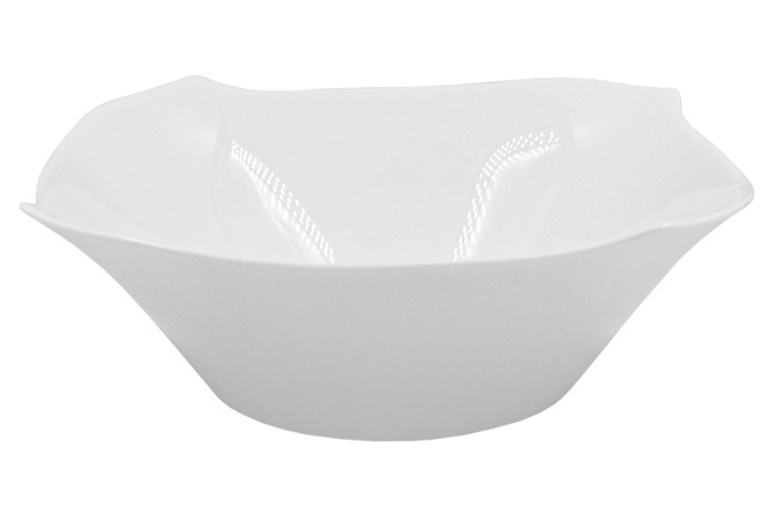 Салатник Lavenir "Ритм" 690 мл, 17,5 см, 8" БЕЛЫЙ LFSW-80 WHITE стеклокерамика    1/9шт.