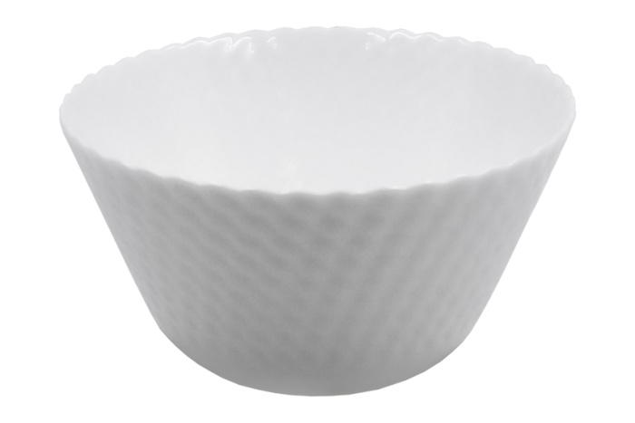 Салатник Lavenir HoReCa "Diamonds" 300 мл, 11,5 см, 4,5" LNWP-45 WHITE стеклокерамика    6/84шт.