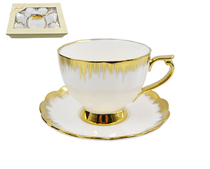 Набор в коробке (12 пр.) Lavenir "Роскошь" 230 мл, 14 см, 333-647 фарфор    1/8шт.
