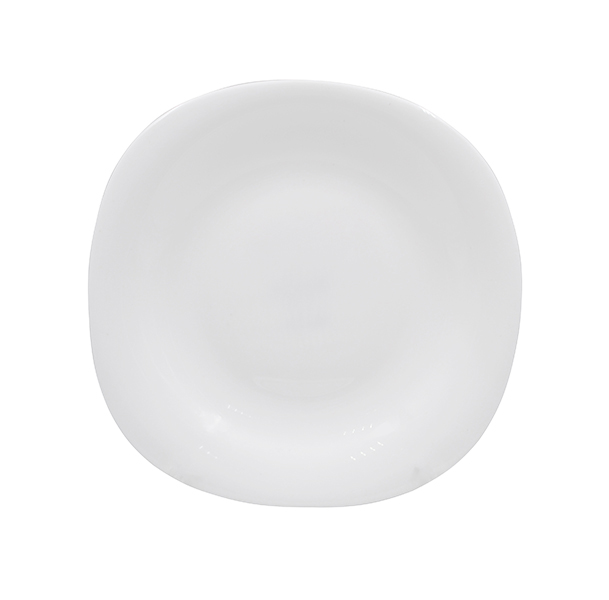 Тарелка десертная Lavenir HoReCa "Square soft" 20*20 см, 8,5" LFP-85 WHITE стеклокерамика   6/48шт.
