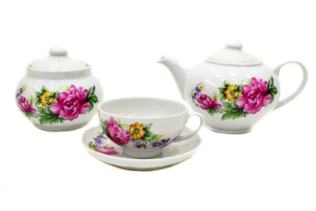 Чайный сервиз (14пр.) Пивония (07548) ("Дачный") эконом