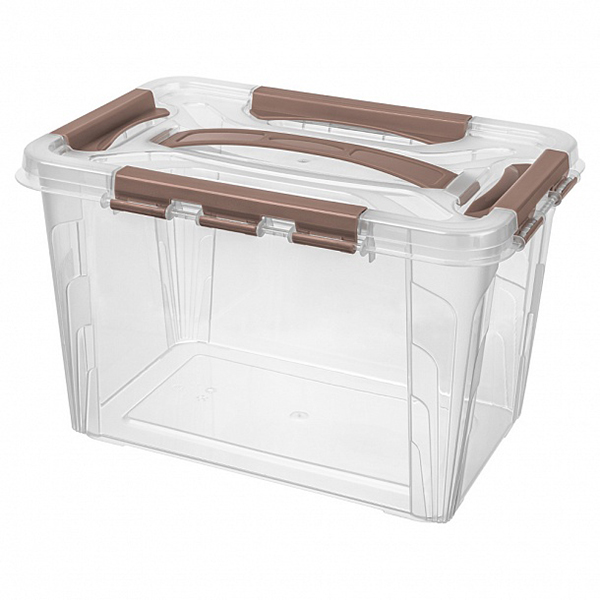 Ящик универсальный "Grand Box" B3200214 (6,65л) с замками и ручкой    1/8шт.   